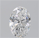 Natural Diamond 1.07 Carats, Oval with  Cut, E Color, VVS1 Clarity and Certified by GIA