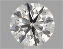 Natural Diamond 0.90 Carats, Round with Excellent Cut, J Color, VS2 Clarity and Certified by IGI