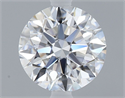 Diamante Natural 0.70 quilates, Redondo , Color D, claridad VVS1 y certificado GIA