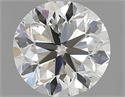 Natural Diamond 0.80 Carats, Round with Very Good Cut, I Color, VVS2 Clarity and Certified by IGI