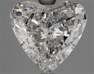 Picture of Natural Diamond 2.56 Carats, Heart with  Cut, F Color, SI1 Clarity and Certified by GIA