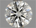 Natural Diamond 0.73 Carats, Round with Excellent Cut, J Color, IF Clarity and Certified by IGI