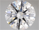 Lab Grown Diamond 5.07 Carats, Round with Ideal Cut, E Color, VVS1 Clarity and Certified by IGI