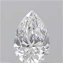 Natural Diamond 0.70 Carats, Pear with  Cut, E Color, SI1 Clarity and Certified by GIA