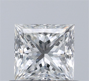 Picture of Natural Diamond 0.62 Carats, Princess with  Cut, G Color, VS1 Clarity and Certified by GIA