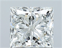 Natural Diamond 1.03 Carats, Princess with  Cut, I Color, VS2 Clarity and Certified by GIA
