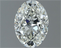 Natural Diamond 1.00 Carats, Oval with  Cut, H Color, VS1 Clarity and Certified by IGI