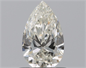 Natural Diamond 0.53 Carats, Pear with  Cut, I Color, VVS1 Clarity and Certified by GIA