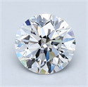 Natural Diamond 1.56 Carats, Round with Excellent Cut, D Color, VVS1 Clarity and Certified by GIA