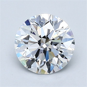 Picture of Natural Diamond 1.56 Carats, Round with Excellent Cut, D Color, VVS1 Clarity and Certified by GIA