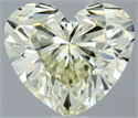 Natural Diamond 0.53 Carats, Heart with  Cut, L Color, VVS2 Clarity and Certified by IGI