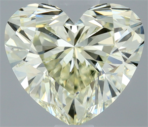 Picture of Natural Diamond 0.53 Carats, Heart with  Cut, L Color, VVS2 Clarity and Certified by IGI