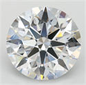 Lab Grown Diamond 4.06 Carats, Round with Ideal Cut, D Color, VVS1 Clarity and Certified by IGI