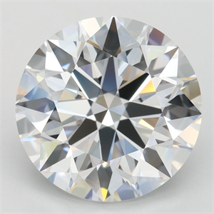 Picture of Lab Grown Diamond 4.06 Carats, Round with Ideal Cut, D Color, VVS1 Clarity and Certified by IGI