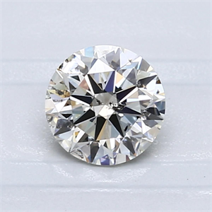 Picture of Natural Diamond 0.90 Carats, Round with Very Good Cut, K Color, SI2 Clarity and Certified by GIA