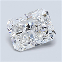 Natural Diamond 2.01 Carats, Radiant with  Cut, E Color, VS1 Clarity and Certified by GIA
