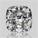 Natural Diamond 0.50 Carats, Cushion with  Cut, H Color, SI1 Clarity and Certified by GIA