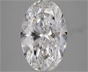 Natural Diamond 3.01 Carats, Oval with  Cut, D Color, IF Clarity and Certified by GIA