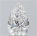 Natural Diamond 1.20 Carats, Pear with  Cut, F Color, SI2 Clarity and Certified by GIA