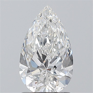 Picture of Natural Diamond 1.20 Carats, Pear with  Cut, F Color, SI2 Clarity and Certified by GIA