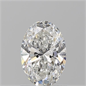 Natural Diamond 1.03 Carats, Oval with  Cut, G Color, VVS2 Clarity and Certified by GIA