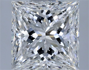 Foto Diamante Natural 1.04 quilates, Princesa , Color F, claridad VVS2 y certificado GIA de