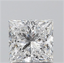 Diamante Natural 1.00 quilates, Princesa , Color D, claridad SI1 y certificado GIA