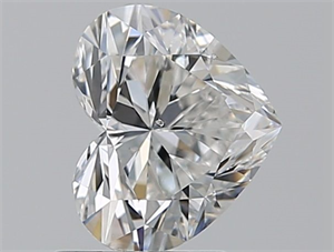 Picture of Natural Diamond 1.41 Carats, Heart with  Cut, F Color, SI1 Clarity and Certified by GIA