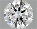 Lab Grown Diamond 3.07 Carats, Round with Ideal Cut, D Color, VVS2 Clarity and Certified by IGI