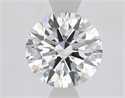 Lab Grown Diamond 1.08 Carats, Round with Ideal Cut, G Color, VVS2 Clarity and Certified by IGI