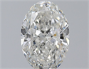 Diamante Natural 2.01 quilates, Ovalado , Color H, claridad SI2 y certificado GIA