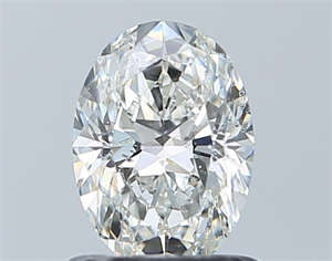 Foto Diamante Natural 0.90 quilates, Ovalado , Color H, claridad SI2 y certificado GIA de