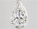 Natural Diamond 2.34 Carats, Pear with  Cut, D Color, VVS2 Clarity and Certified by GIA