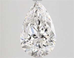 Picture of Natural Diamond 2.34 Carats, Pear with  Cut, D Color, VVS2 Clarity and Certified by GIA