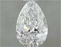 Diamante Natural 0.41 quilates, De pera , Color E, claridad VS2 y certificado GIA