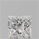 Natural Diamond 1.01 Carats, Princess with  Cut, F Color, SI1 Clarity and Certified by GIA