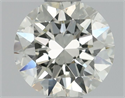 Natural Diamond 0.70 Carats, Round with Excellent Cut, K Color, SI1 Clarity and Certified by GIA