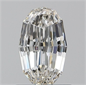 Natural Diamond 1.00 Carats, Oval with  Cut, H Color, VS1 Clarity and Certified by GIA