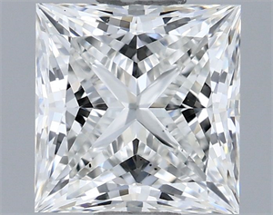 Foto Diamante Natural 0.71 quilates, Princesa , Color G, claridad VS2 y certificado GIA de