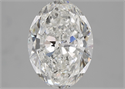 Natural Diamond 2.50 Carats, Oval with  Cut, G Color, SI2 Clarity and Certified by GIA