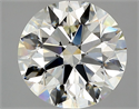 Natural Diamond 4.10 Carats, Round with Excellent Cut, K Color, VS1 Clarity and Certified by GIA