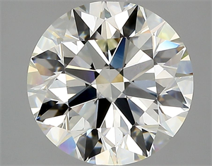 Picture of Natural Diamond 4.10 Carats, Round with Excellent Cut, K Color, VS1 Clarity and Certified by GIA