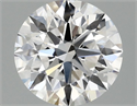Lab Grown Diamond 1.08 Carats, Round with Ideal Cut, D Color, VS1 Clarity and Certified by IGI