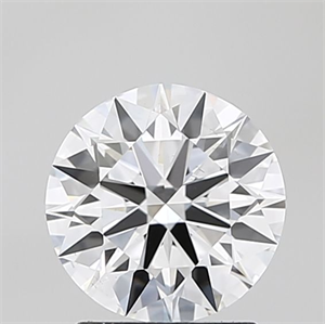 Picture of Lab Grown Diamond 1.50 Carats, Round with Ideal Cut, D Color, VS2 Clarity and Certified by IGI