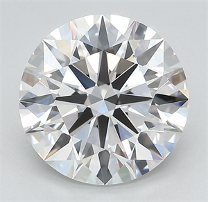 Picture of Lab Grown Diamond 3.05 Carats, Round with Ideal Cut, D Color, IF Clarity and Certified by IGI