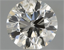 Natural Diamond 0.70 Carats, Round with Excellent Cut, H Color, I1 Clarity and Certified by IGI