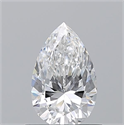 Natural Diamond 0.70 Carats, Pear with  Cut, E Color, VS2 Clarity and Certified by GIA