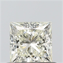 Natural Diamond 0.50 Carats, Princess with  Cut, J Color, VS1 Clarity and Certified by IGI