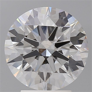 Picture of Lab Grown Diamond 3.50 Carats, Round with Ideal Cut, E Color, VS1 Clarity and Certified by IGI