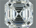Natural Diamond 1.00 Carats, Asscher with  Cut, H Color, SI1 Clarity and Certified by IGI